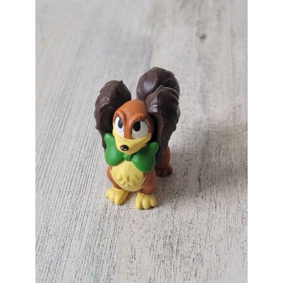 Green bow minnie pet dog fifi Disney Pixar toy figure - Picture 1 of 6